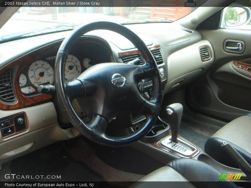 Molten Silver / Stone Gray 2003 Nissan Sentra GXE