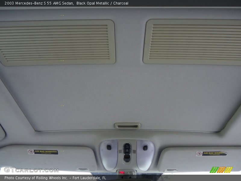 Black Opal Metallic / Charcoal 2003 Mercedes-Benz S 55 AMG Sedan