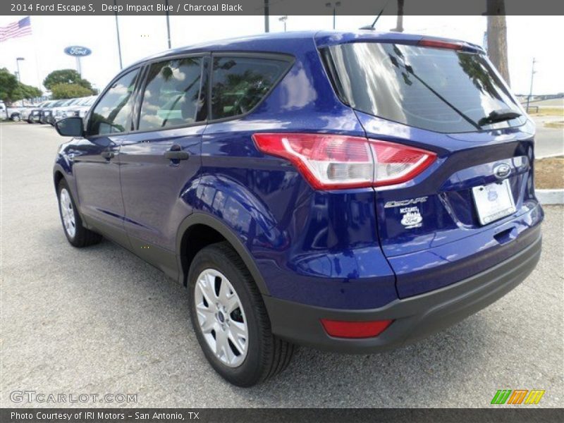 Deep Impact Blue / Charcoal Black 2014 Ford Escape S
