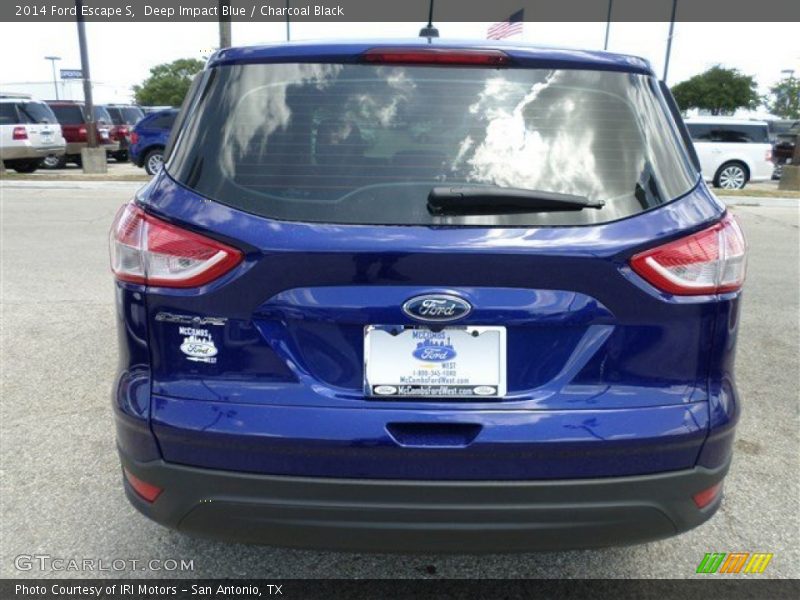 Deep Impact Blue / Charcoal Black 2014 Ford Escape S