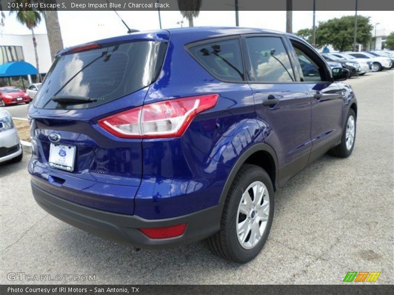 Deep Impact Blue / Charcoal Black 2014 Ford Escape S