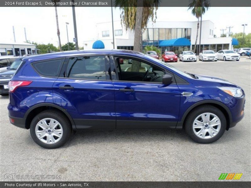 Deep Impact Blue / Charcoal Black 2014 Ford Escape S