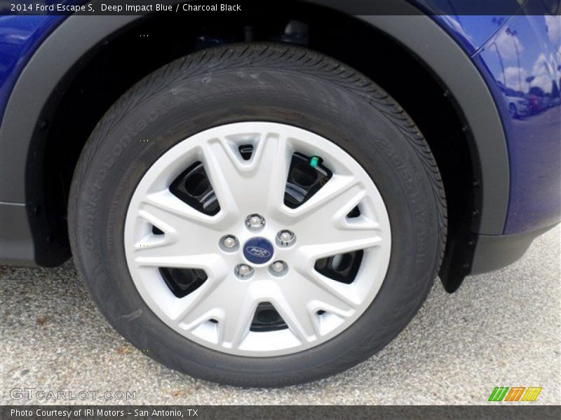 Deep Impact Blue / Charcoal Black 2014 Ford Escape S