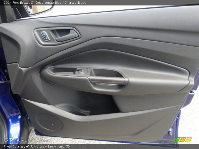 Deep Impact Blue / Charcoal Black 2014 Ford Escape S