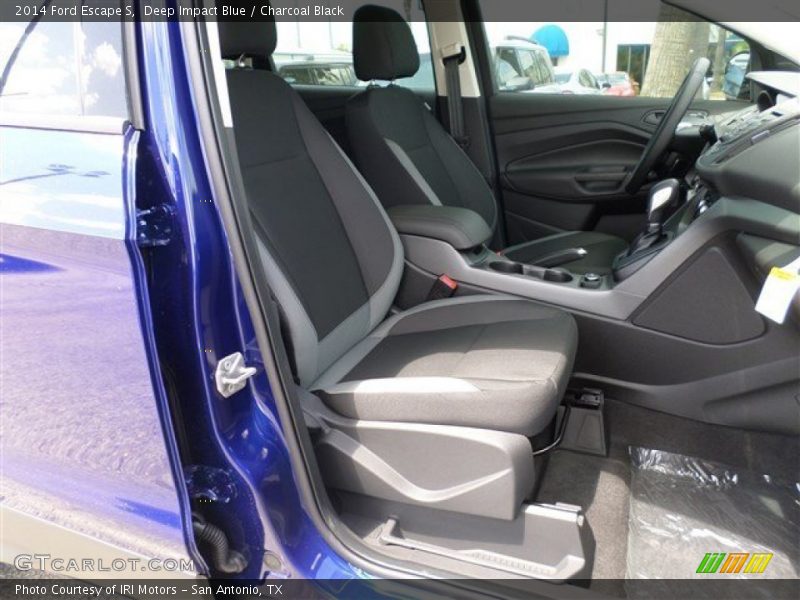 Deep Impact Blue / Charcoal Black 2014 Ford Escape S