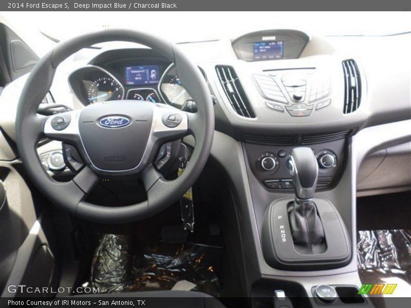Deep Impact Blue / Charcoal Black 2014 Ford Escape S