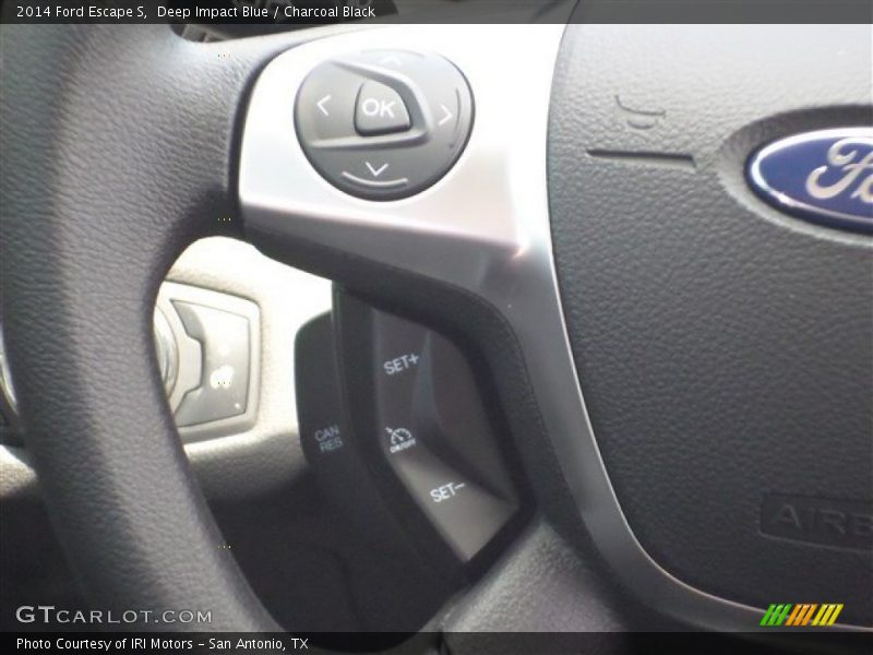 Deep Impact Blue / Charcoal Black 2014 Ford Escape S