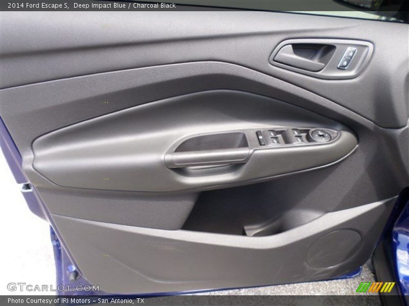 Deep Impact Blue / Charcoal Black 2014 Ford Escape S