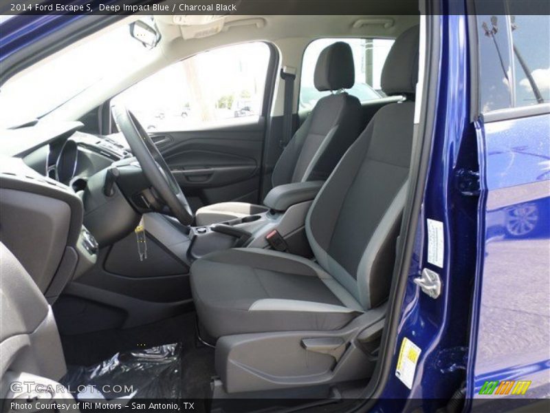 Deep Impact Blue / Charcoal Black 2014 Ford Escape S