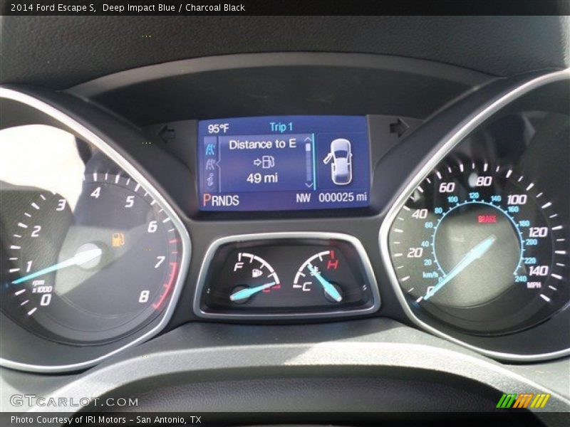 Deep Impact Blue / Charcoal Black 2014 Ford Escape S
