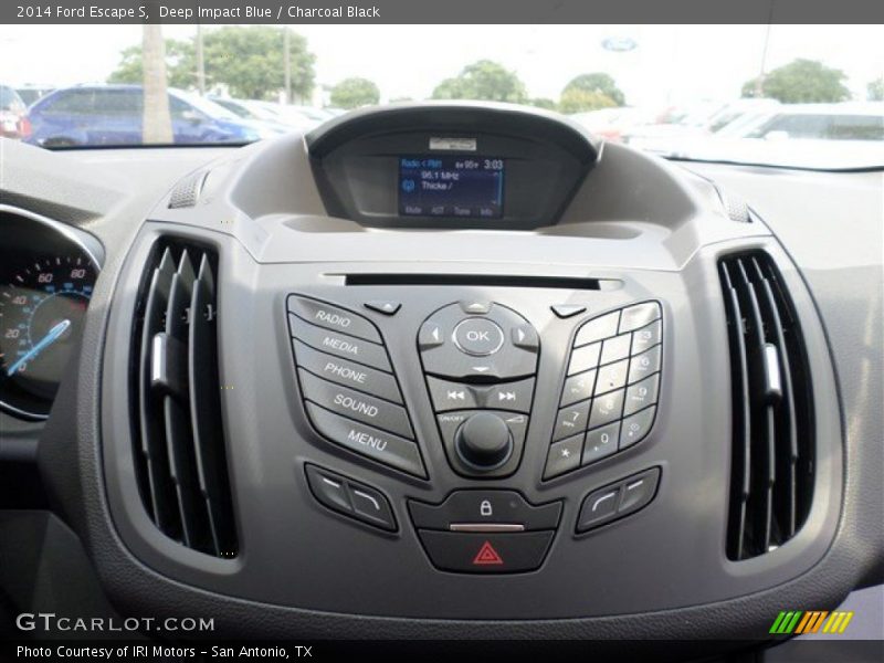 Deep Impact Blue / Charcoal Black 2014 Ford Escape S