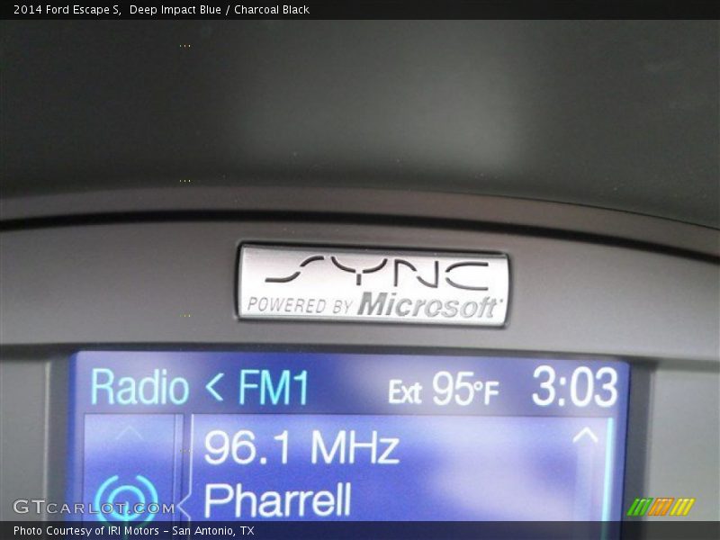 Deep Impact Blue / Charcoal Black 2014 Ford Escape S