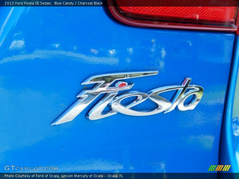 Blue Candy / Charcoal Black 2013 Ford Fiesta SE Sedan