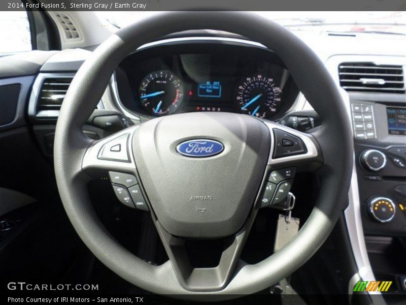 Sterling Gray / Earth Gray 2014 Ford Fusion S