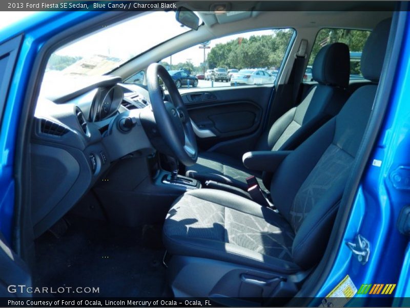 Blue Candy / Charcoal Black 2013 Ford Fiesta SE Sedan