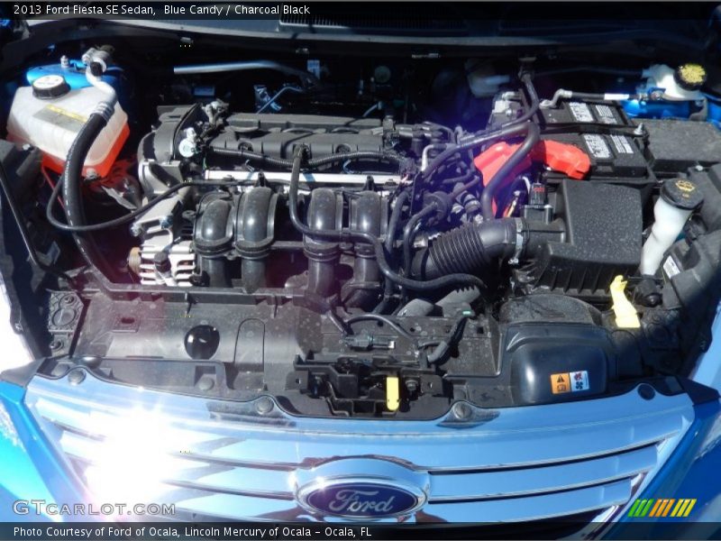 Blue Candy / Charcoal Black 2013 Ford Fiesta SE Sedan