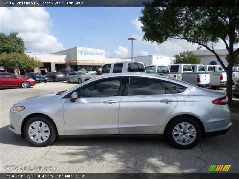 Ingot Silver / Earth Gray 2014 Ford Fusion S