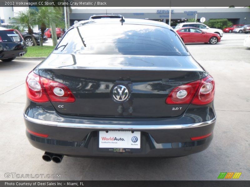 Urano Gray Metallic / Black 2012 Volkswagen CC Sport