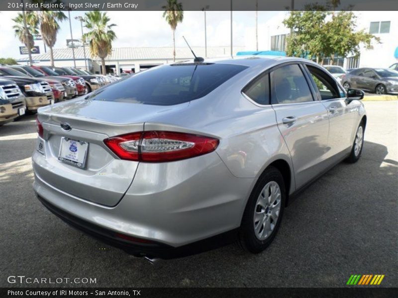 Ingot Silver / Earth Gray 2014 Ford Fusion S