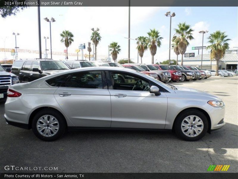 Ingot Silver / Earth Gray 2014 Ford Fusion S