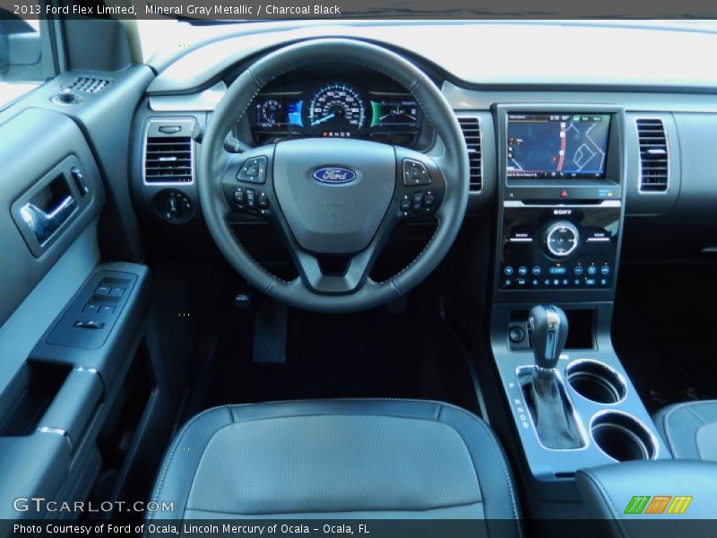 Mineral Gray Metallic / Charcoal Black 2013 Ford Flex Limited