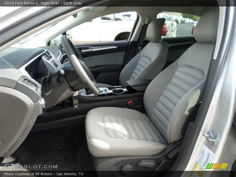 Ingot Silver / Earth Gray 2014 Ford Fusion S
