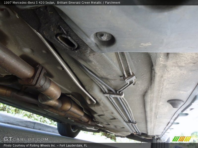 Undercarriage of 1997 S 420 Sedan