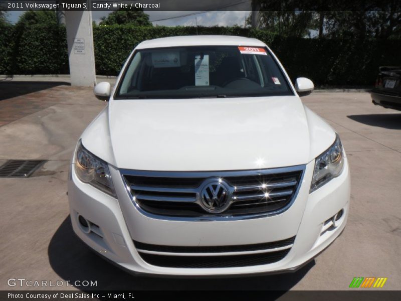 Candy White / Charcoal 2011 Volkswagen Tiguan S