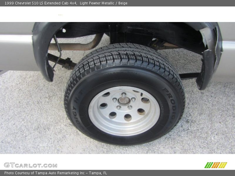 Light Pewter Metallic / Beige 1999 Chevrolet S10 LS Extended Cab 4x4