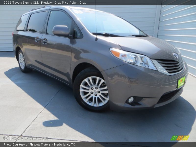 Predawn Gray Mica / Light Gray 2011 Toyota Sienna XLE