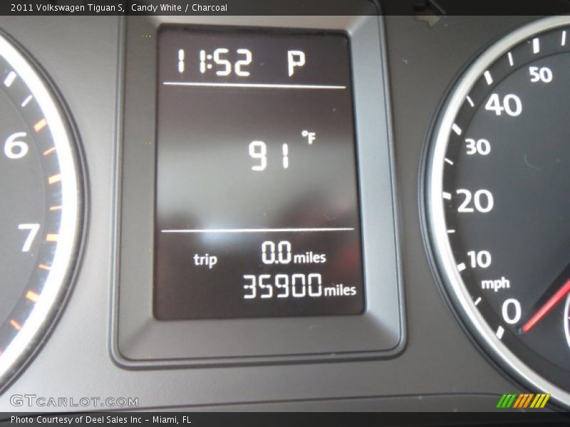 Candy White / Charcoal 2011 Volkswagen Tiguan S