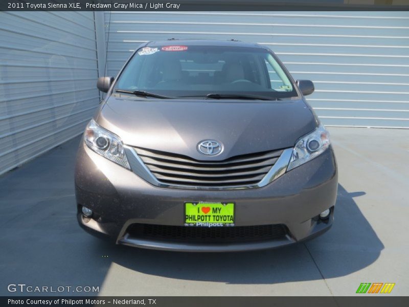 Predawn Gray Mica / Light Gray 2011 Toyota Sienna XLE