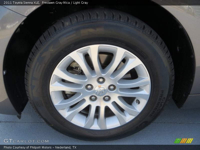 Predawn Gray Mica / Light Gray 2011 Toyota Sienna XLE