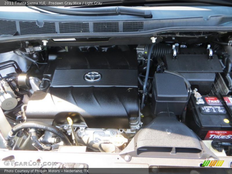 Predawn Gray Mica / Light Gray 2011 Toyota Sienna XLE
