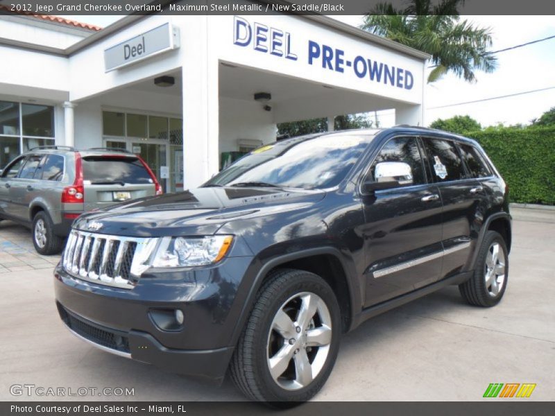 Maximum Steel Metallic / New Saddle/Black 2012 Jeep Grand Cherokee Overland