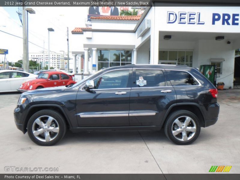 Maximum Steel Metallic / New Saddle/Black 2012 Jeep Grand Cherokee Overland
