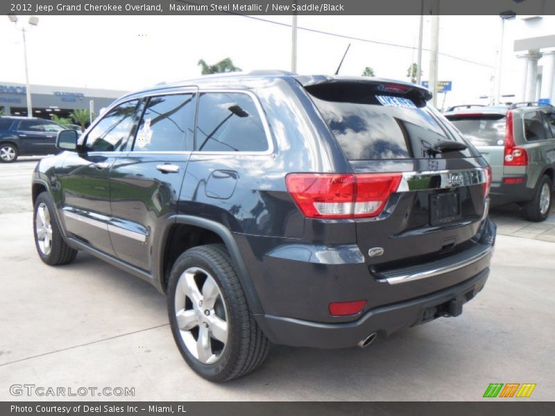 Maximum Steel Metallic / New Saddle/Black 2012 Jeep Grand Cherokee Overland