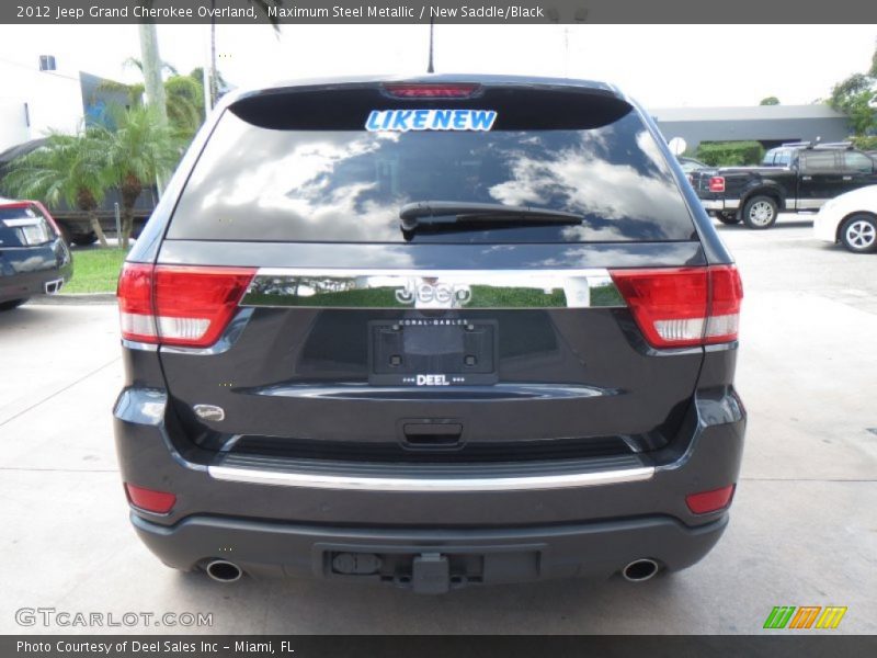 Maximum Steel Metallic / New Saddle/Black 2012 Jeep Grand Cherokee Overland