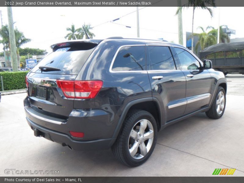 Maximum Steel Metallic / New Saddle/Black 2012 Jeep Grand Cherokee Overland