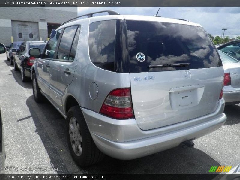 Brilliant Silver Metallic / Ash 2000 Mercedes-Benz ML 430 4Matic