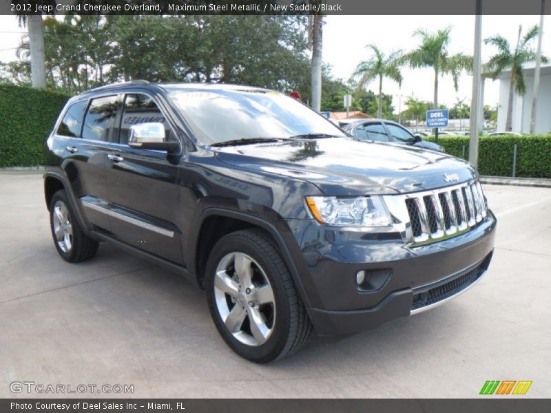 Maximum Steel Metallic / New Saddle/Black 2012 Jeep Grand Cherokee Overland