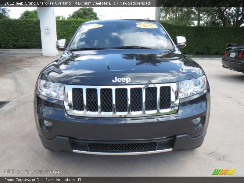 Maximum Steel Metallic / New Saddle/Black 2012 Jeep Grand Cherokee Overland