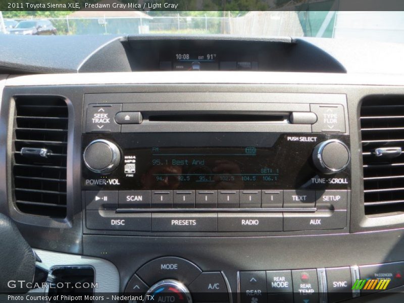 Predawn Gray Mica / Light Gray 2011 Toyota Sienna XLE