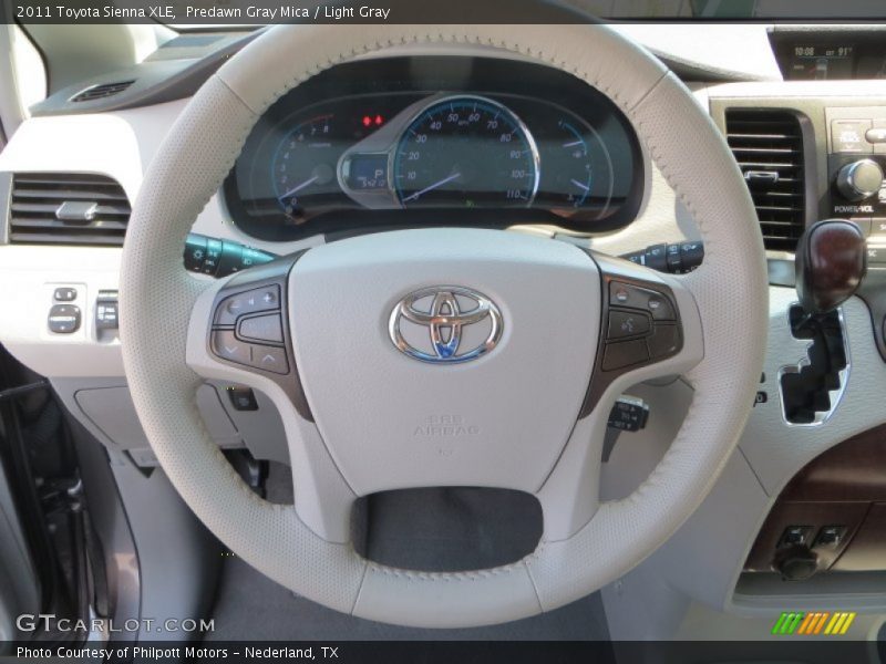 Predawn Gray Mica / Light Gray 2011 Toyota Sienna XLE