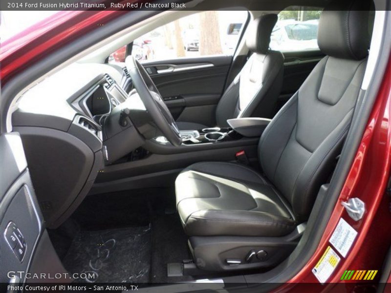 Front Seat of 2014 Fusion Hybrid Titanium