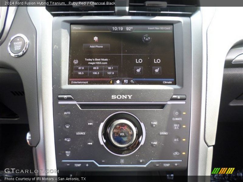 Controls of 2014 Fusion Hybrid Titanium