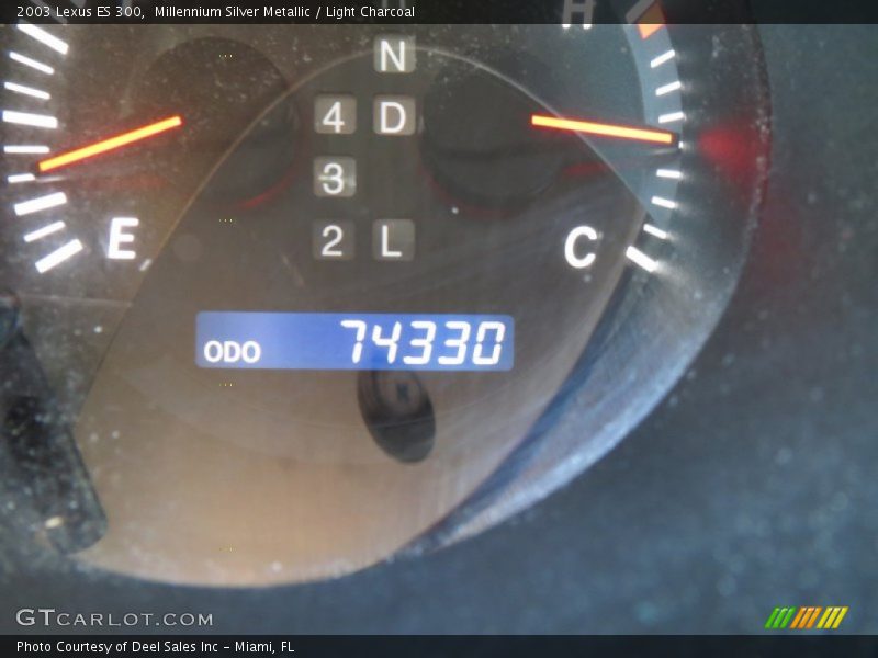 Millennium Silver Metallic / Light Charcoal 2003 Lexus ES 300