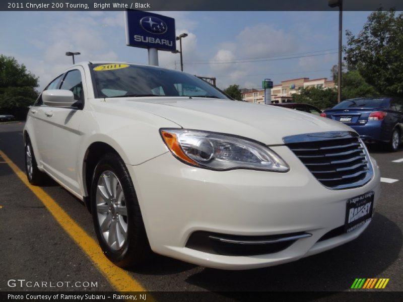 Bright White / Black 2011 Chrysler 200 Touring