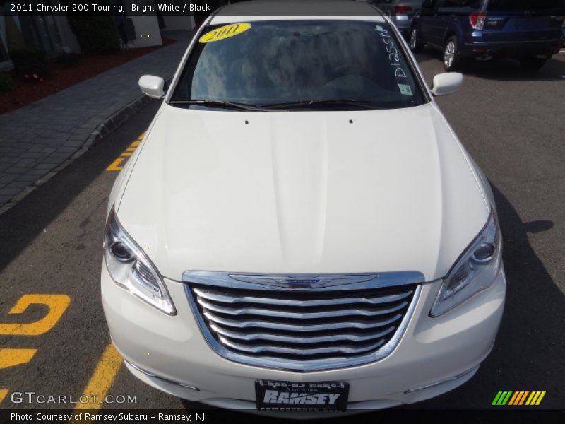 Bright White / Black 2011 Chrysler 200 Touring