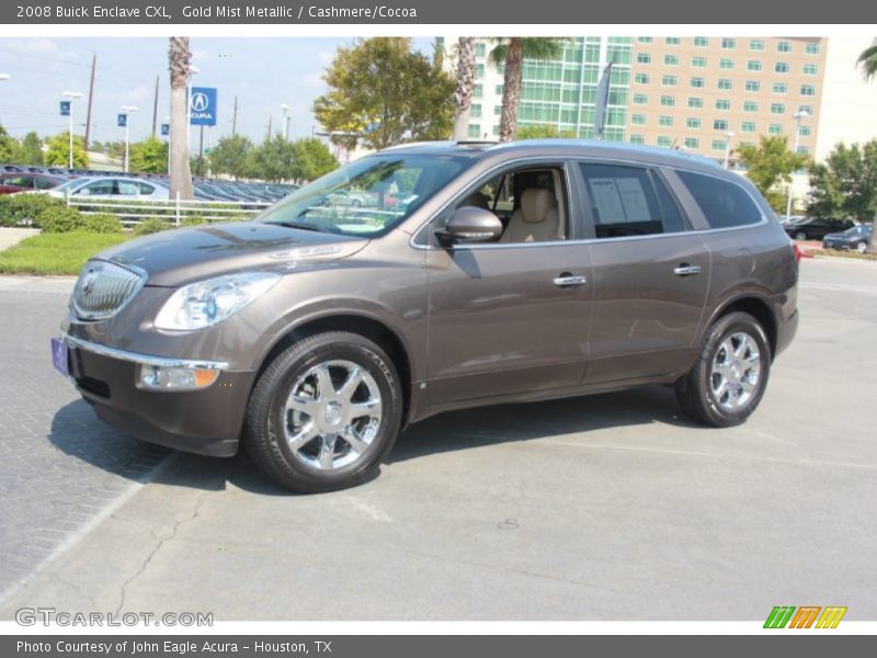 Gold Mist Metallic / Cashmere/Cocoa 2008 Buick Enclave CXL